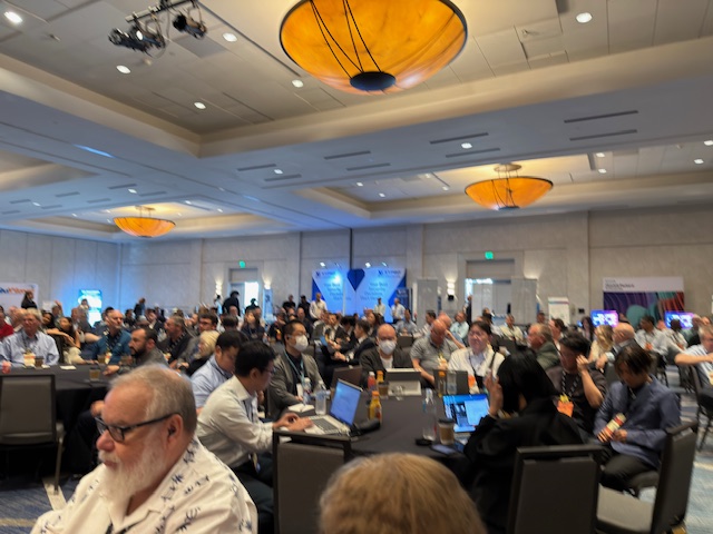 The Partner Pavilion stayed busy throughout the day.